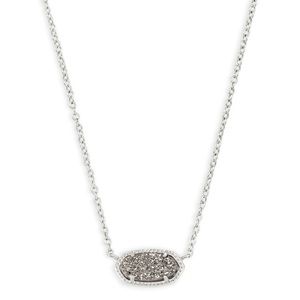Kendra Scott platinum Drusy Elisa necklace